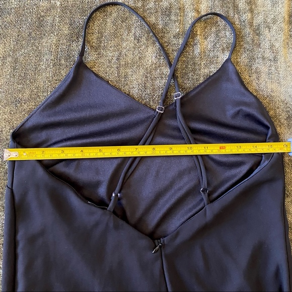 Honey Punch Black Slip Dress With Lace Trim - Picture 9 of 12